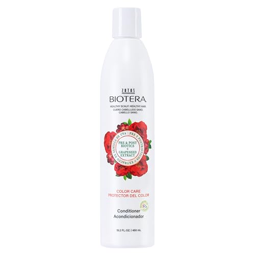 Biotera Color Care Conditioner for Color-Treated Hair - Protects & Extends Vibrancy with Coconut & Grapeseed Extract, Enhances Shine & Softness, Color-Safe, Vegan, 15.2 Fl Oz