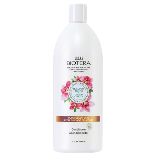 Biotera Ultra Color Care Conditioner for Vivid Color-Treated Hair - Protects & Extends Vibrancy with Coconut & Orchid Extract, Enhances Shine & Softness, Sulfate-Free, Vegan, 32 Fl Oz